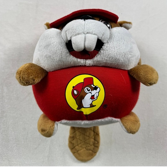 BUC-EE'S Other - Buc-ees Beaver Plush Stuffed Animal Round Mascot Toy Jaag Red Hat Texas Souvenir
